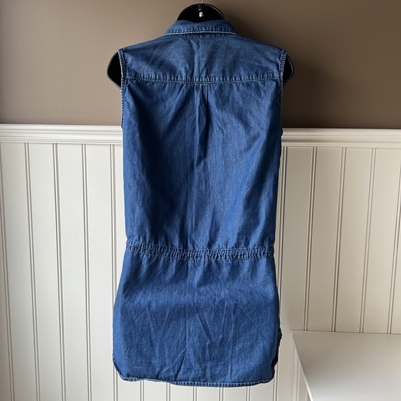 JESSICA Chambray Sleeveless Button Down Tunic Dress Size Small 8P - Picture 9 of 11